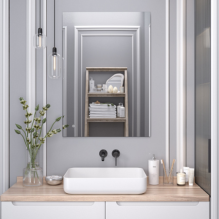 Зеркало с подсветкой СИРИУС (70*100 / 100*70) / универсальное/ AQUA DE MARCO