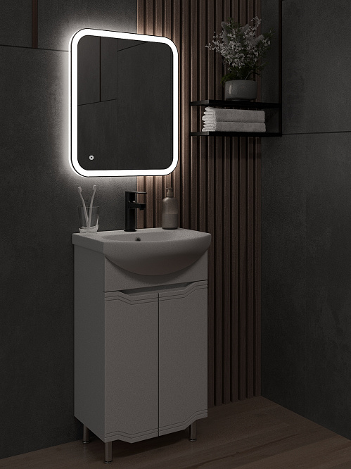 Зеркало с подсветкой КАПЕЛЛА (50*60 /60*50) /универсальное/ AQUA DE MARCO